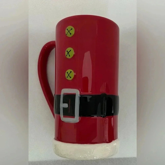 SET: st. nicolas square |  2- tall, Santa suit coffee mugs - Picture 7 of 15